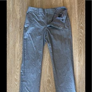 Express Producer gray pinstripe dress pants